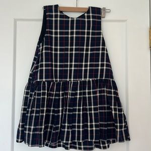 Zara plaid peplum top